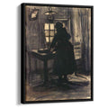 Woman Cutting Breadby Vincent van Gogh Canvas Print