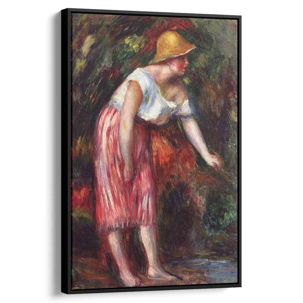 Woman in a Straw Hat Canvas Print