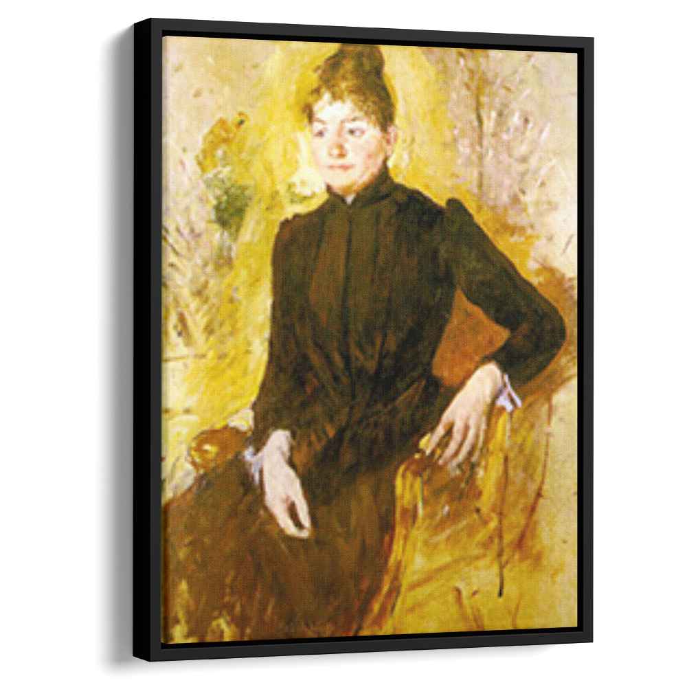 Woman in Blackby Mary Cassatt Canvas Print