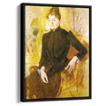 Woman in Black 1882 by Mary Cassatt by Mary Cassatt - Impressionist canvas print