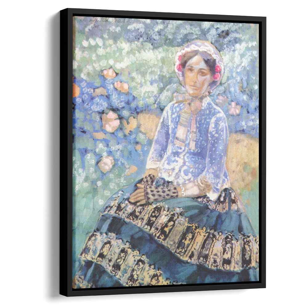 Woman in Blue Dress 1903 by Victor Borisov-Musatov by Victor Borisov-Musatov - Symbolist canvas print