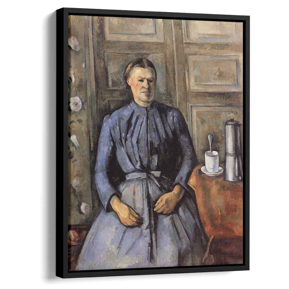Woman with a Coffee Pot 1895 by Paul Cezanne by Paul Cezanne - Post-Impressionist canvas print