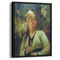 Woman with dagger Canvas Print