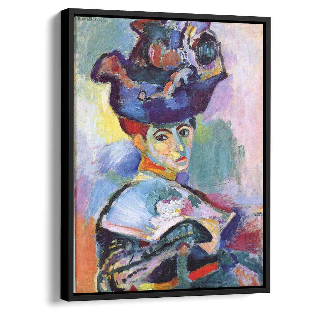 Woman with a Hatby Henri Matisse Canvas Print