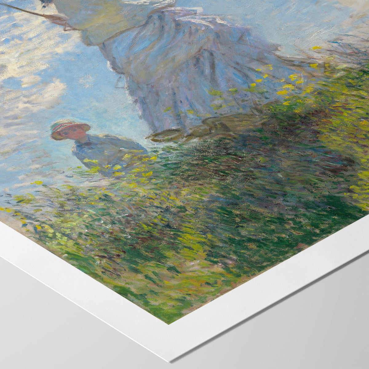 Woman with a Parasol Canvas Print