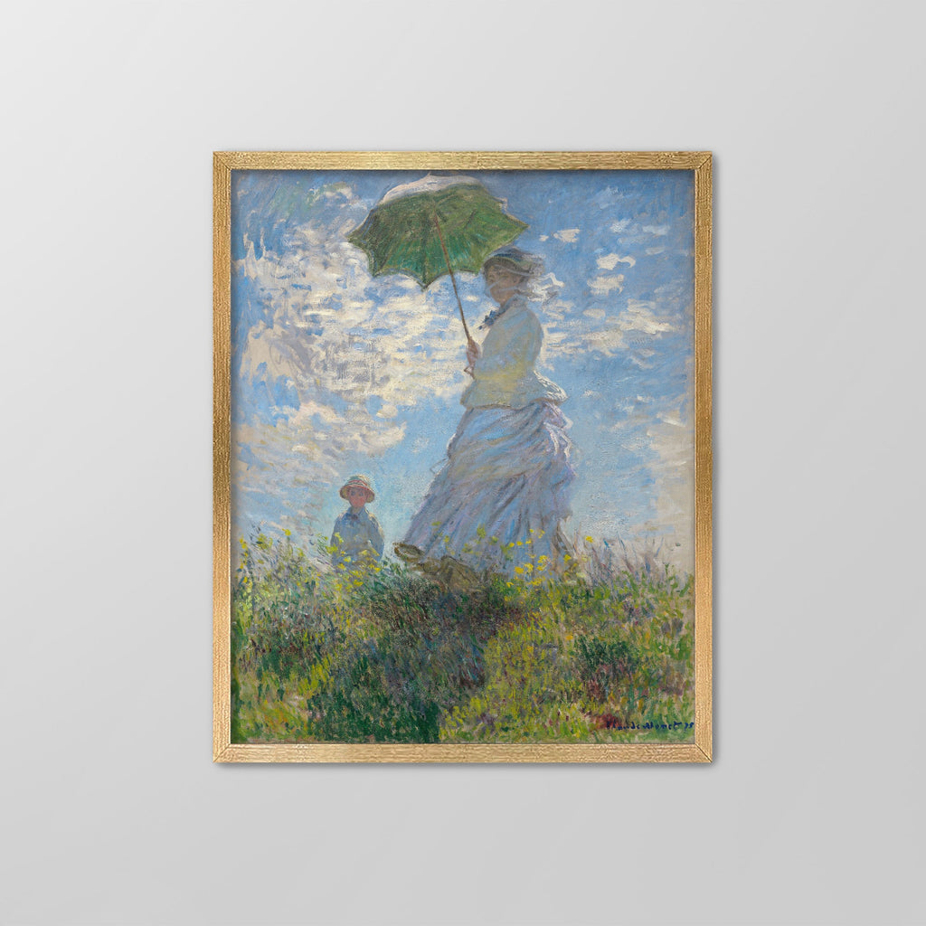 Woman with a Parasol Canvas Print