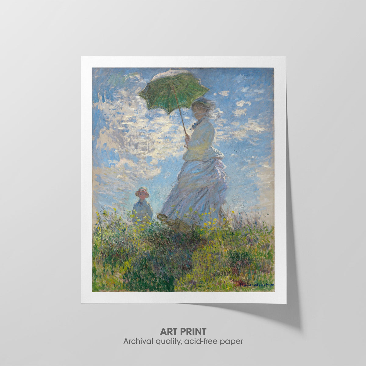 Woman with a Parasol Canvas Print