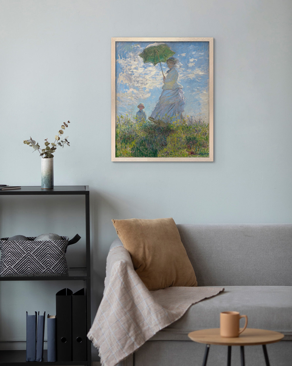Woman with a Parasol Canvas Print
