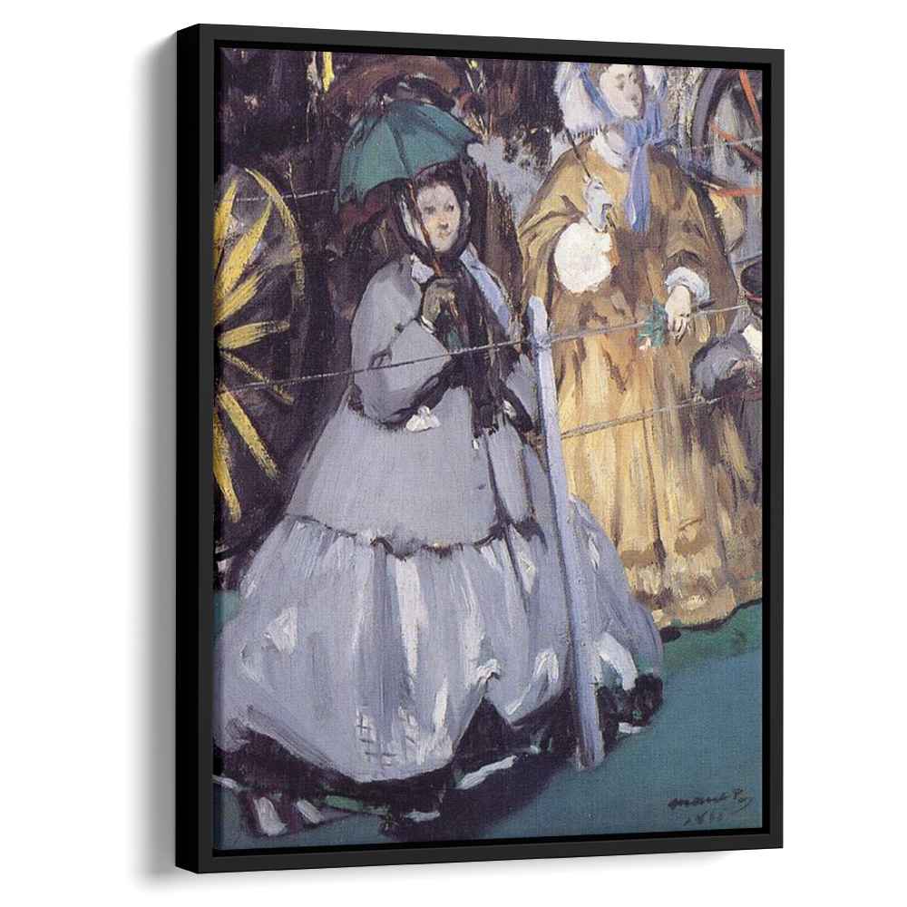 Women at the Racesby Edouard Manet Canvas Print