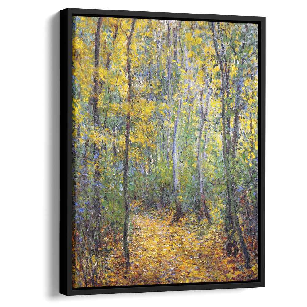 Wood Lane 1876 by Claude Monet by Claude Monet - Impressionist canvas print
