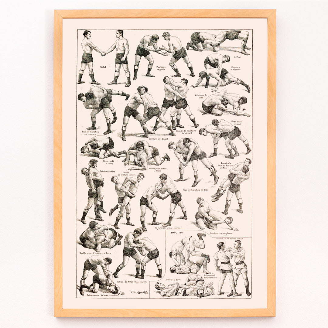 Lutte Canvas Print