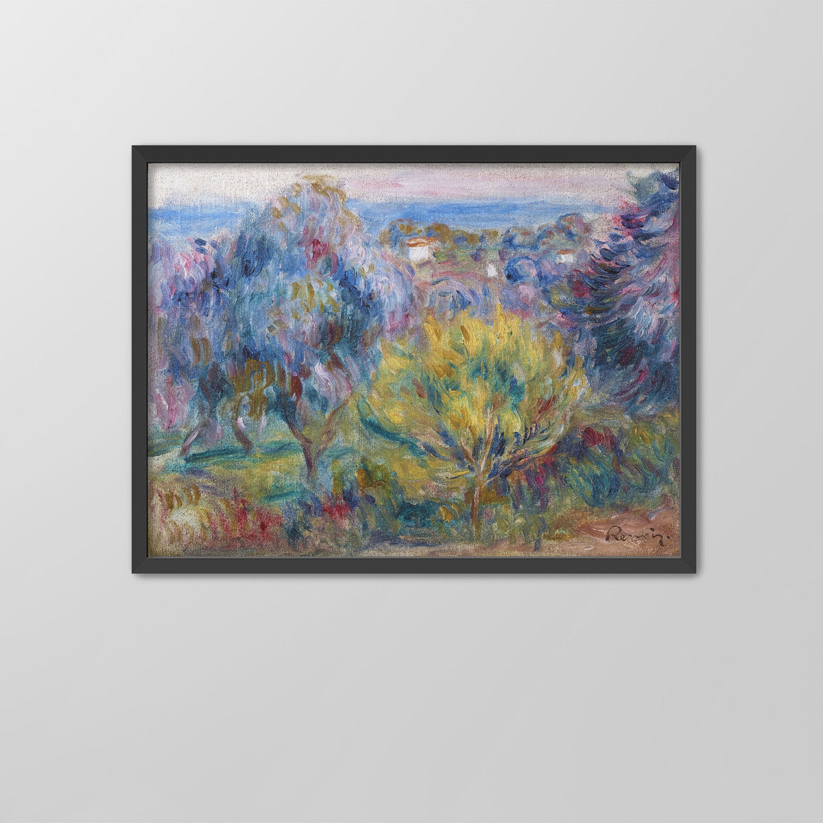 Landscape, Yellow Tree Canvas Print