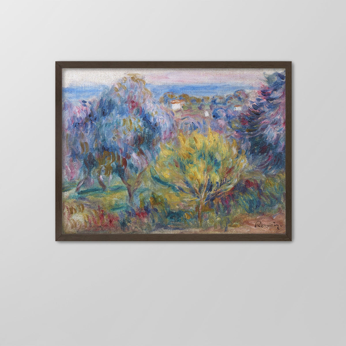 Landscape, Yellow Tree Canvas Print
