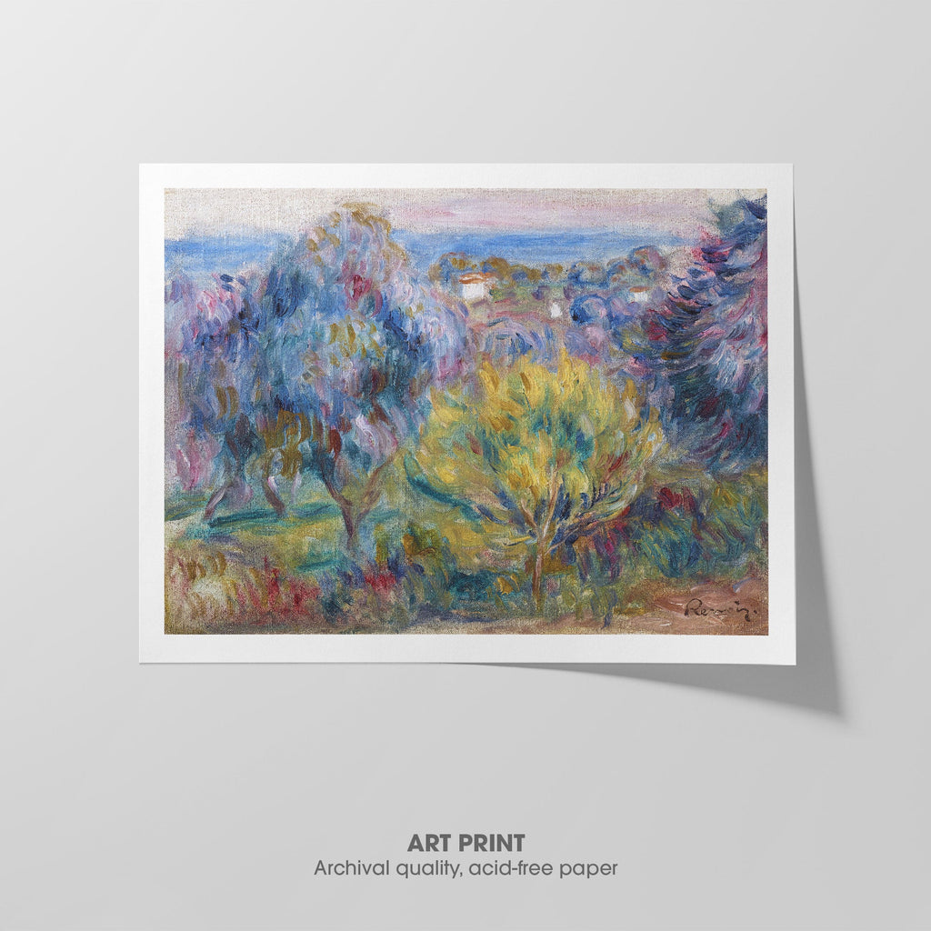 Landscape, Yellow Tree Canvas Print