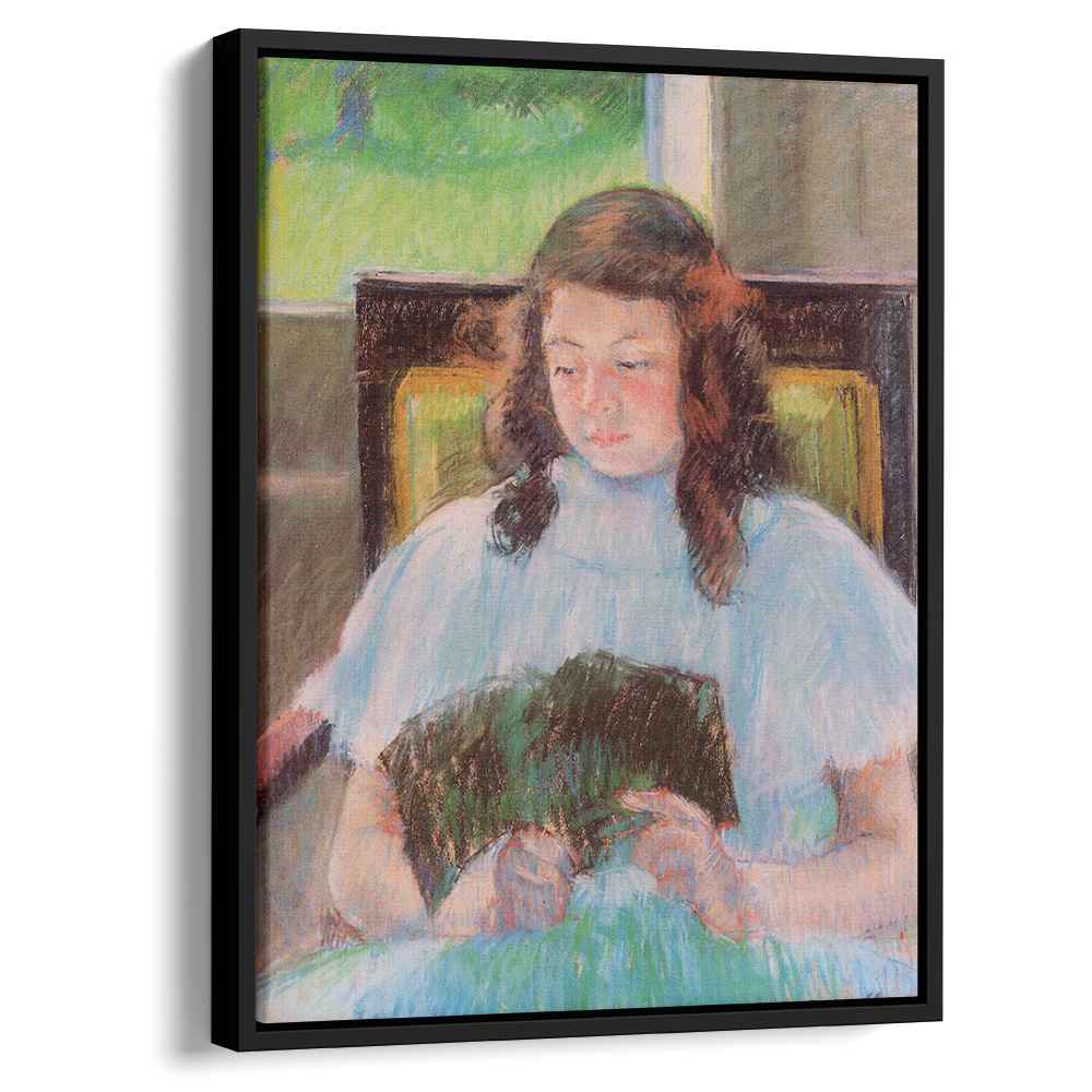 Young Girl Readingby Mary Cassatt Canvas Print