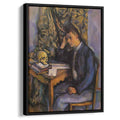 Young Man and Skullby Paul Cezanne Canvas Print