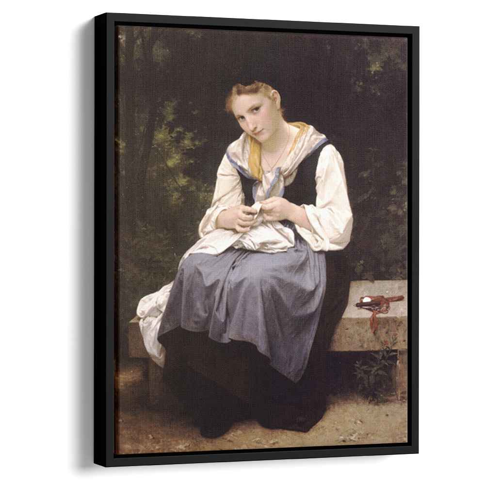 Young Worker 1869 by William-Adolphe Bouguereau by William-Adolphe Bouguereau - Academic canvas print