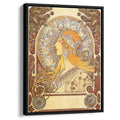 Zodiacby Alphonse Mucha Canvas Print